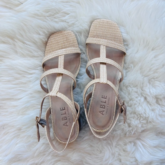 Able Raffia Jayce Heeled Sandals - Picture 5 of 7